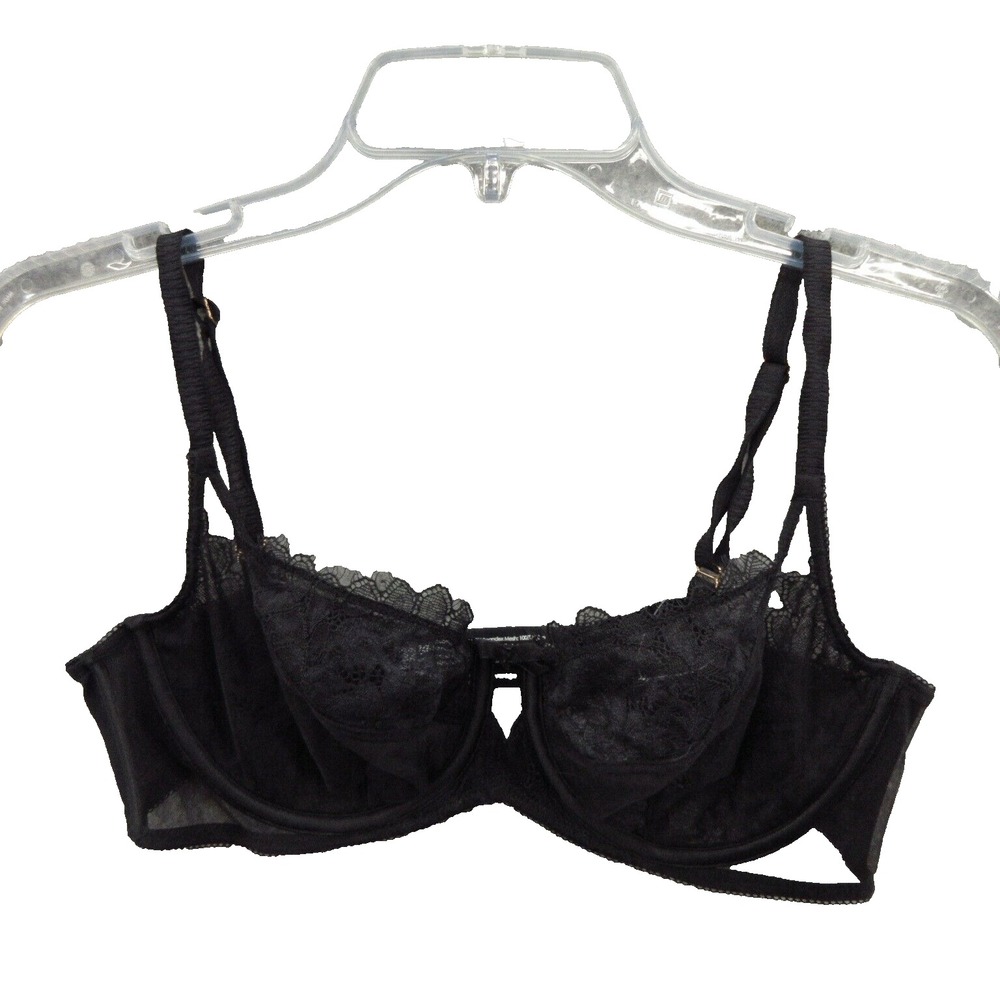 Soma Bra 34C Breathtaking Full Coverage Black Underwire Hook and Eye New - Picture 1 of 11